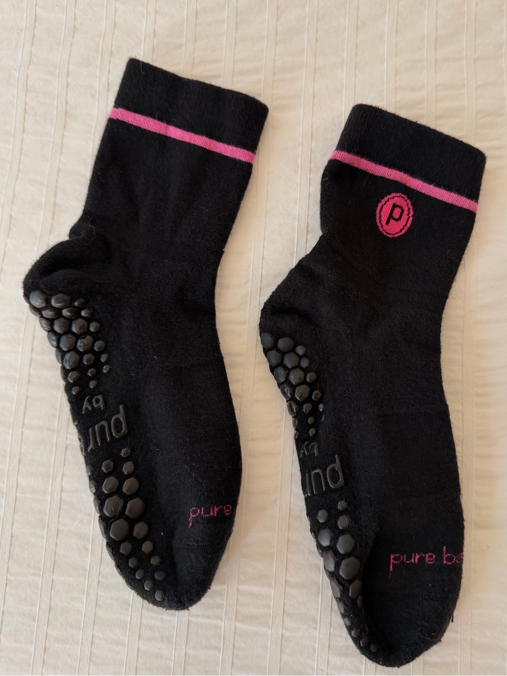 Tavi x Pure Barre Grippy Crew Sock